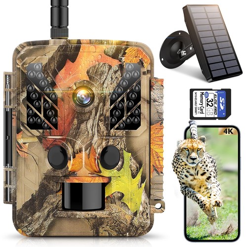 Solar trail camera wifi - solar, 4k