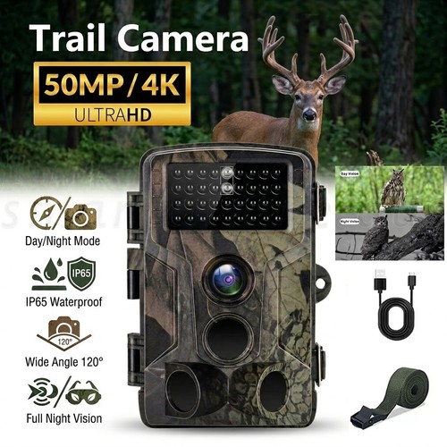 50mp trail camera wildlife - 4k,